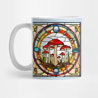 Red Mush Flush Stained Glass Mug